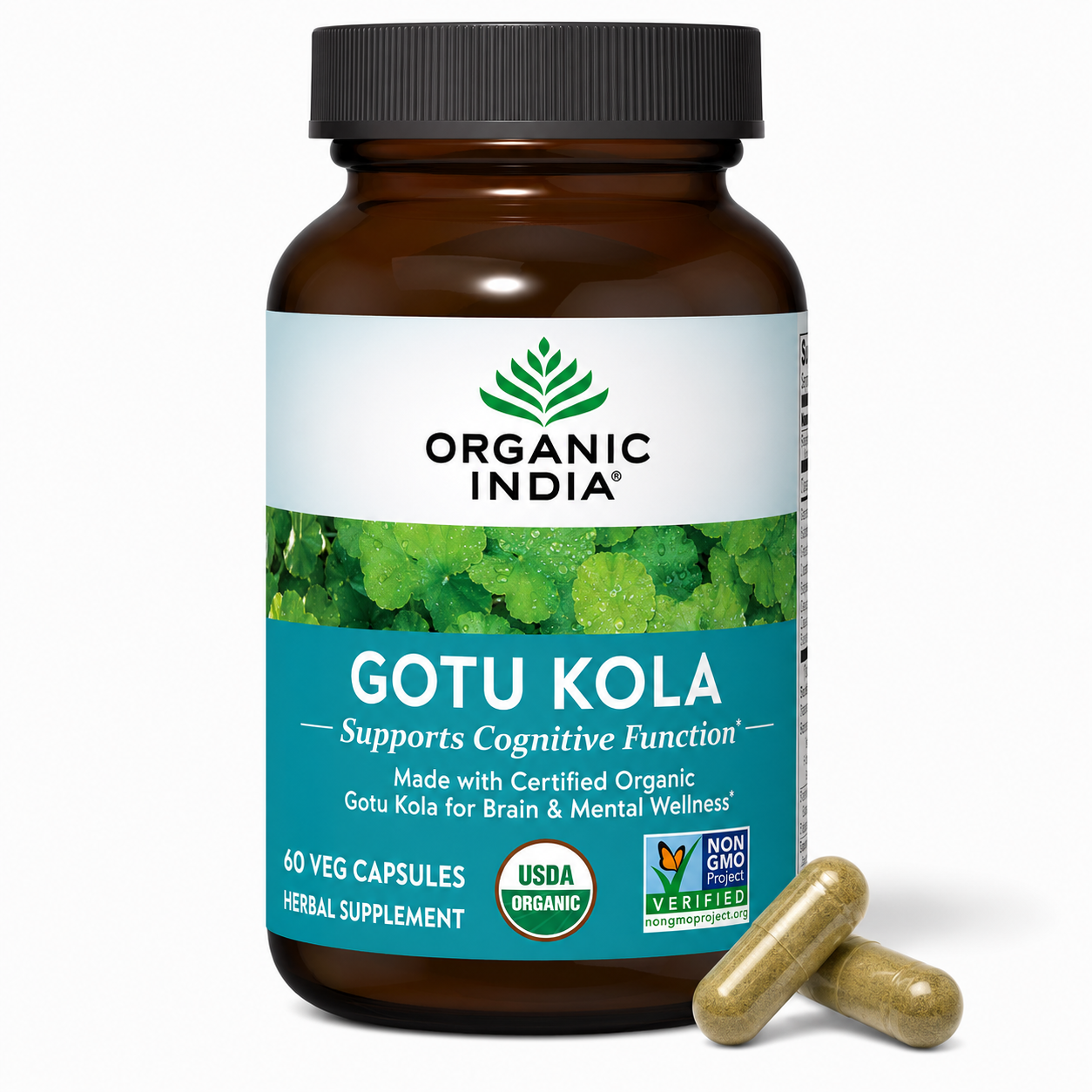 Gotu Kola Supplement Capsules – Brain & Nervous System Support 90 Capsules