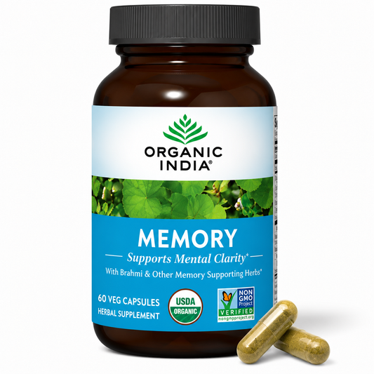 Memory Support Supplement – Bacopa & Gotu Kola for Mental Clarity 90 Capsules