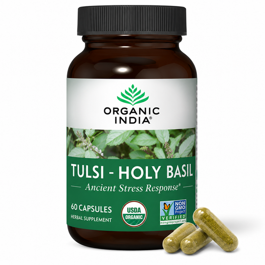 Tulsi Capsules – Organic Holy Basil Supplement 90 Capsules