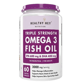HealthyHey Nutrition Fish Oil Capsules Omega 3