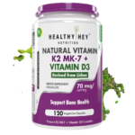 HealthyHey Nutrition Vitamin D3 K2 Supplement Capsules